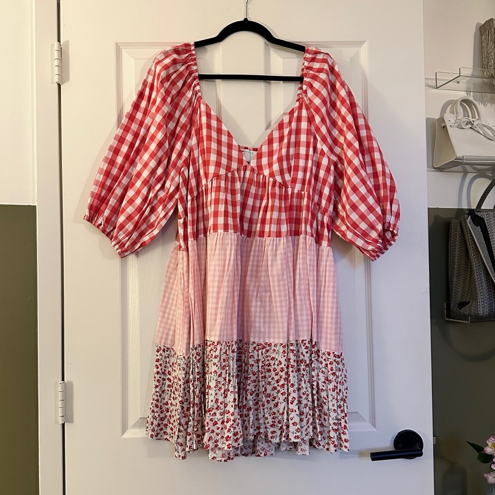 ASOS Gingham and Floral Dress